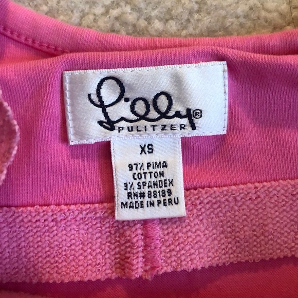 Lilly Pulitzer Pink Tanktop, Size XS - Picture 4 of 4
